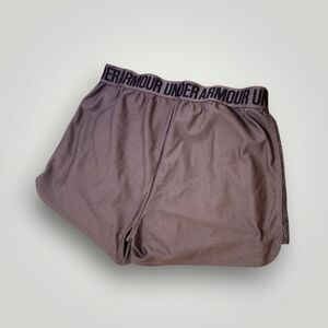 Under Armour Womens Play Up Jacquard Inset Shorts Ash Taupe Size M style 1343668